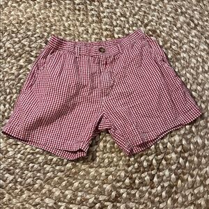 Chubbies original 5” inseam Red Gingham shorts size small unisex and trendy
